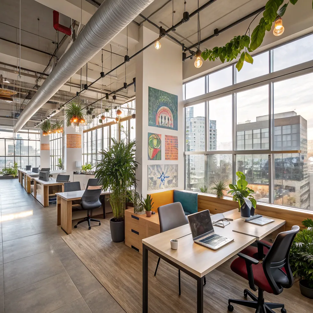 A modern coworking space
